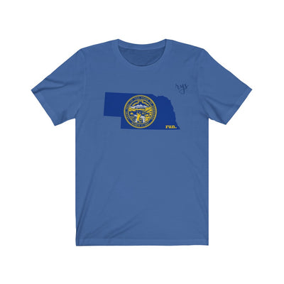 Run Nebraska Men's / Unisex T-Shirt (Flag)