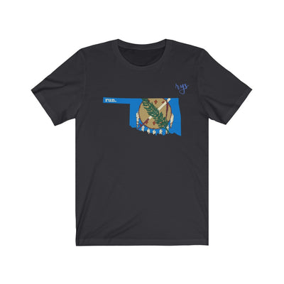 Run Oklahoma Men's / Unisex T-Shirt (Flag)