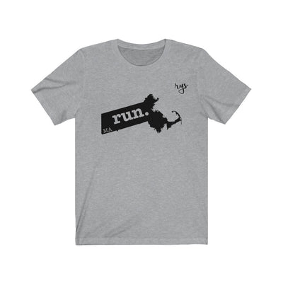 Run Massachusetts Men's / Unisex T-Shirt (Solid)