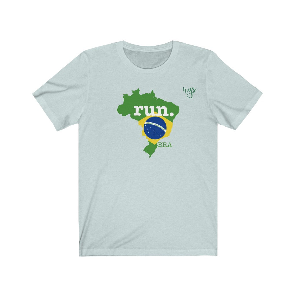 Run Brazil Men's / Unisex T-Shirt (Flag)