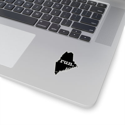 Run Maine Stickers (Solid)