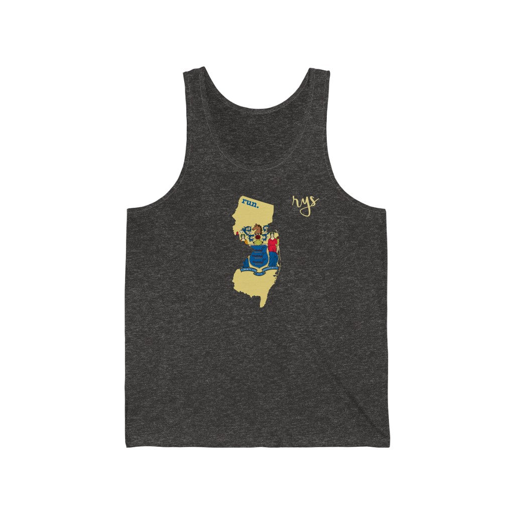 Run New Jersey Men's / Unisex Tank Top (Flag)