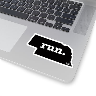 Run Nebraska Stickers (Solid)