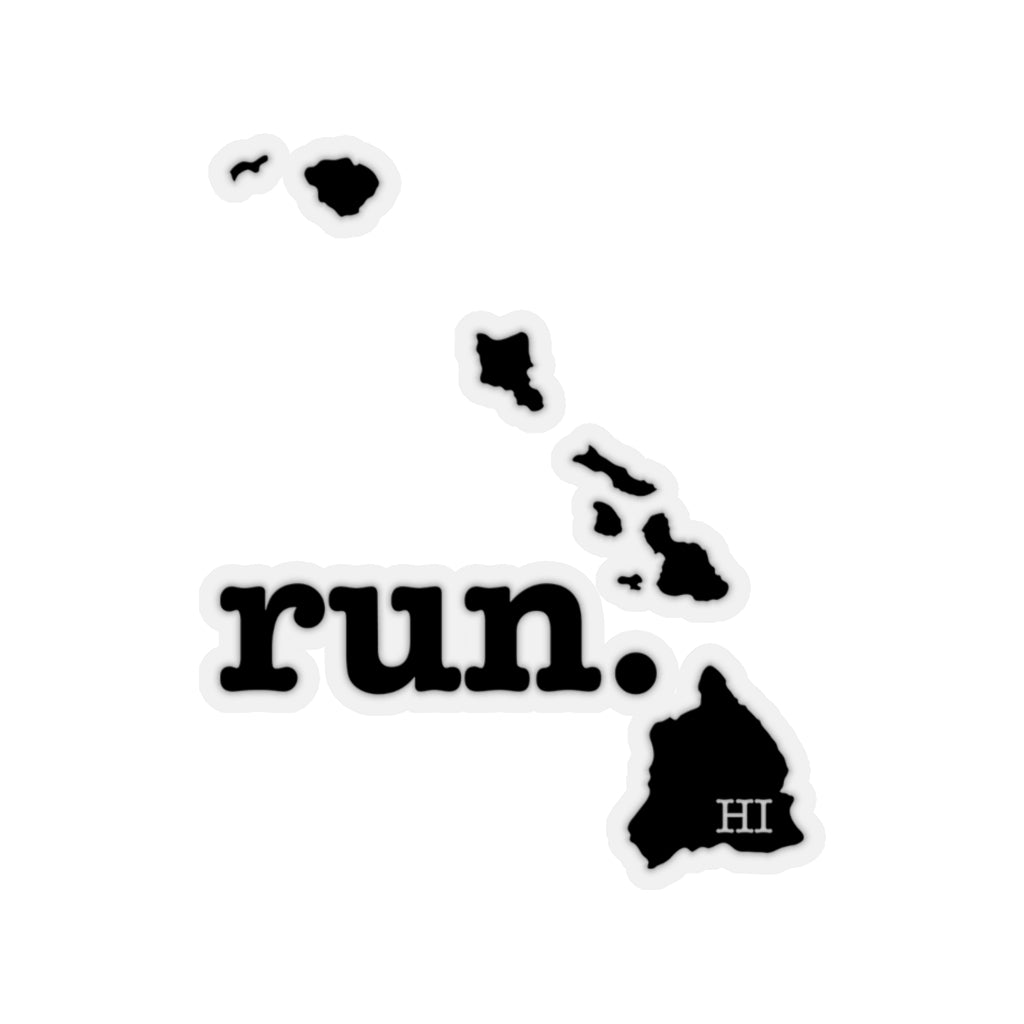 Run Hawaii Stickers (Solid)