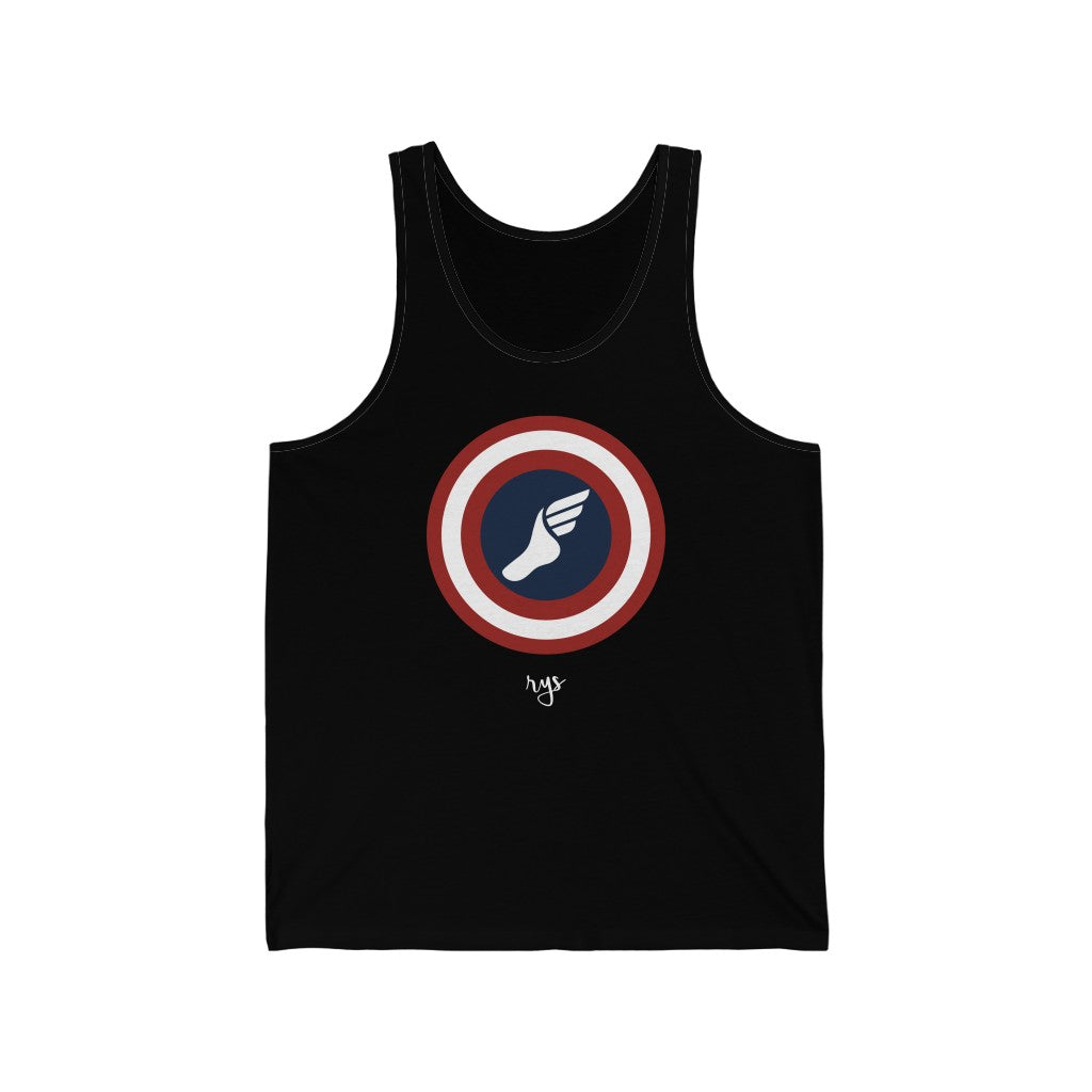 Captain I Run A Lot Men's / Unisex Tank Top