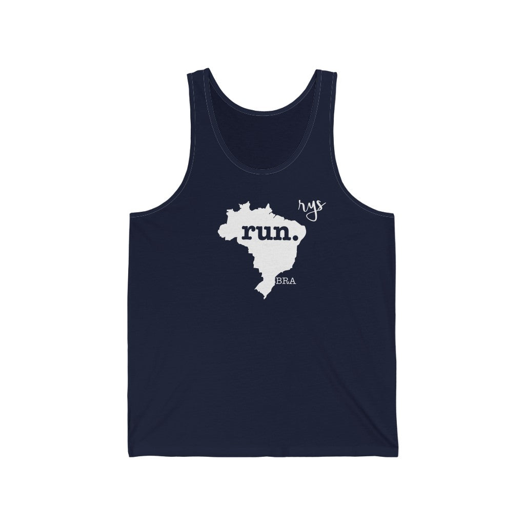 Run Brazil Men's / Unisex Tank Top (Solid)