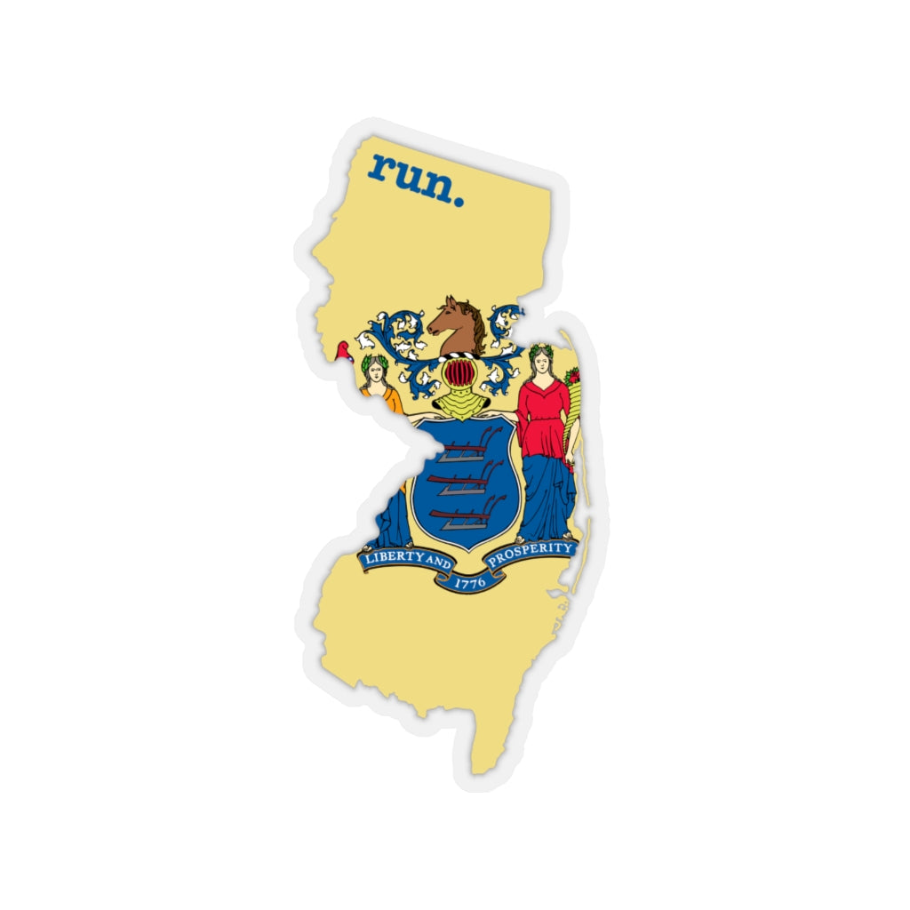 Run New Jersey Stickers