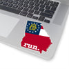 Run Georgia Stickers (Flag)