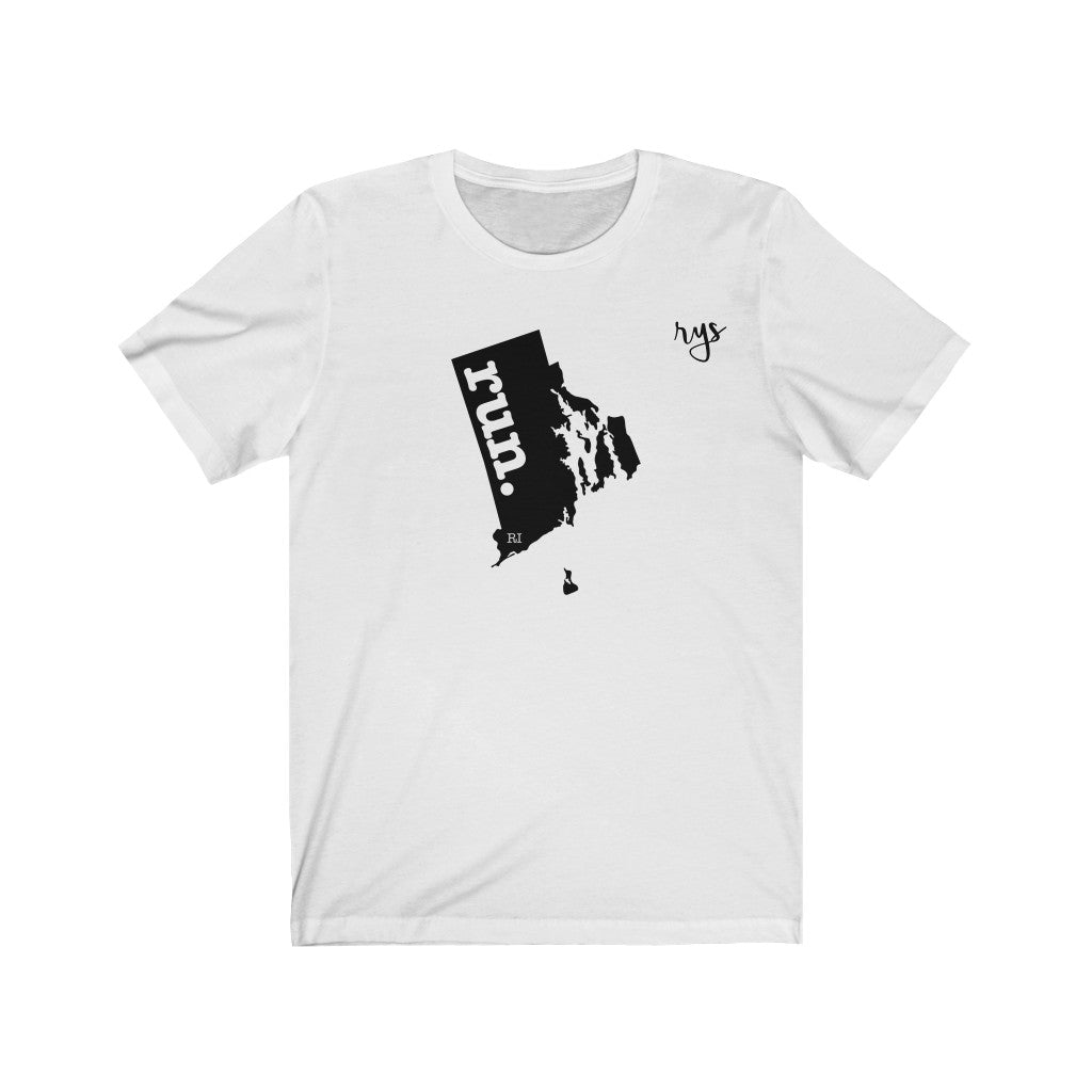 Run Rhode Island Men's / Unisex T-Shirt (Solid)