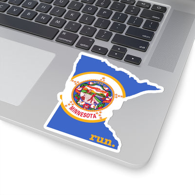 Run Minnesota Stickers (Flag)