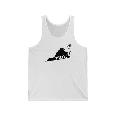 Run Virginia Men's / Unisex Tank Top (Solid)