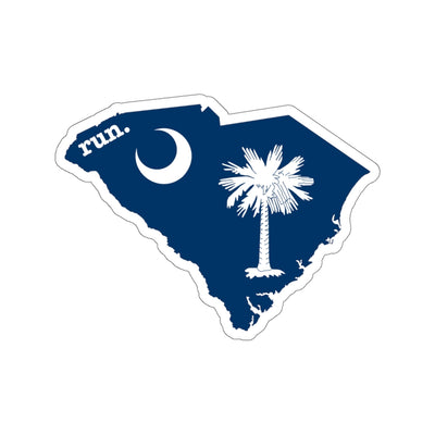 Run South Carolina Stickers (Flag)