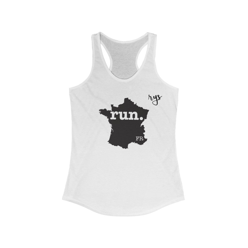 Run France Women's Racerback Tank (Solid)