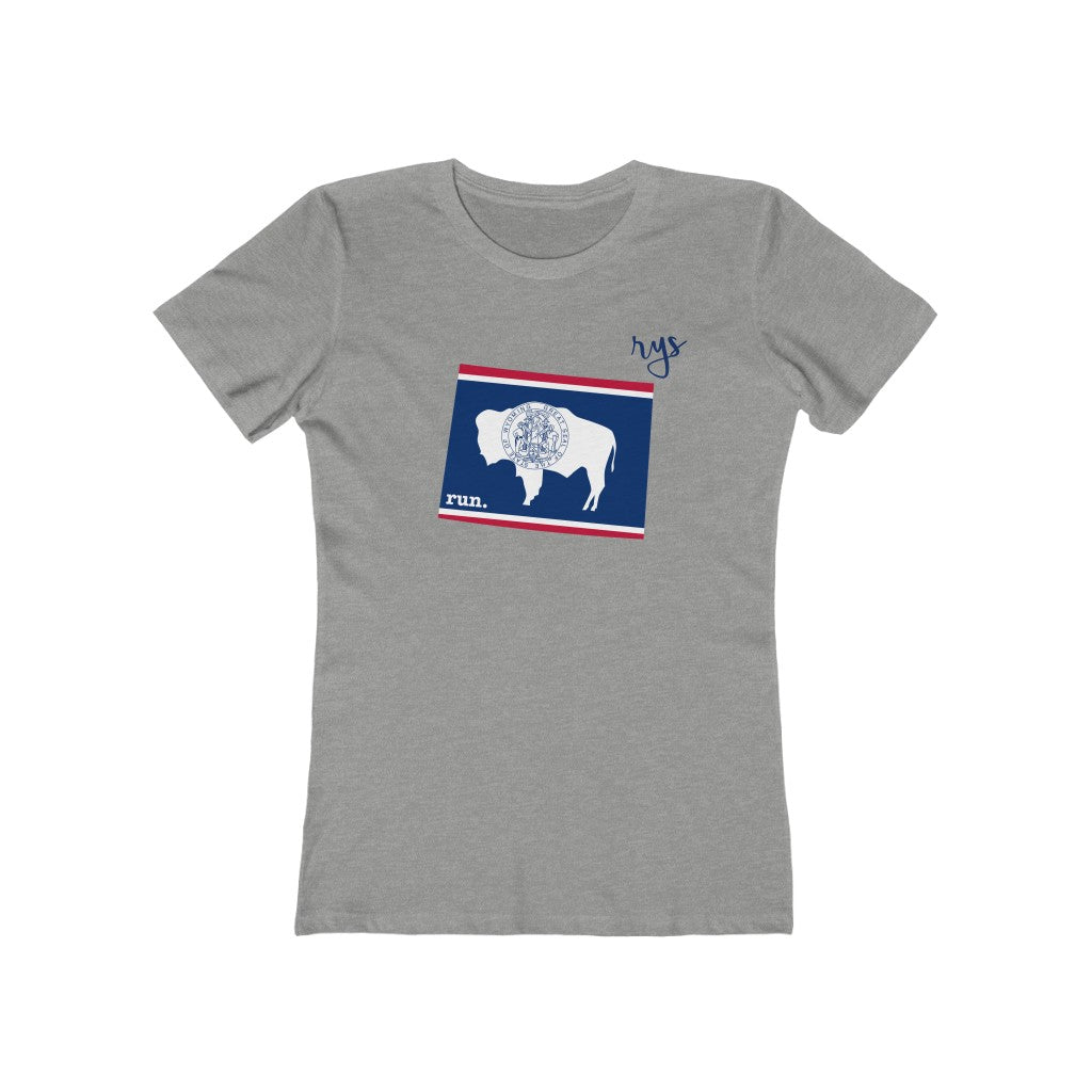 Run Wyoming Women’s T-Shirt (Flag)
