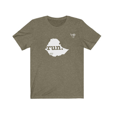 Run Ethiopia Men's / Unisex T-Shirt (Solid)