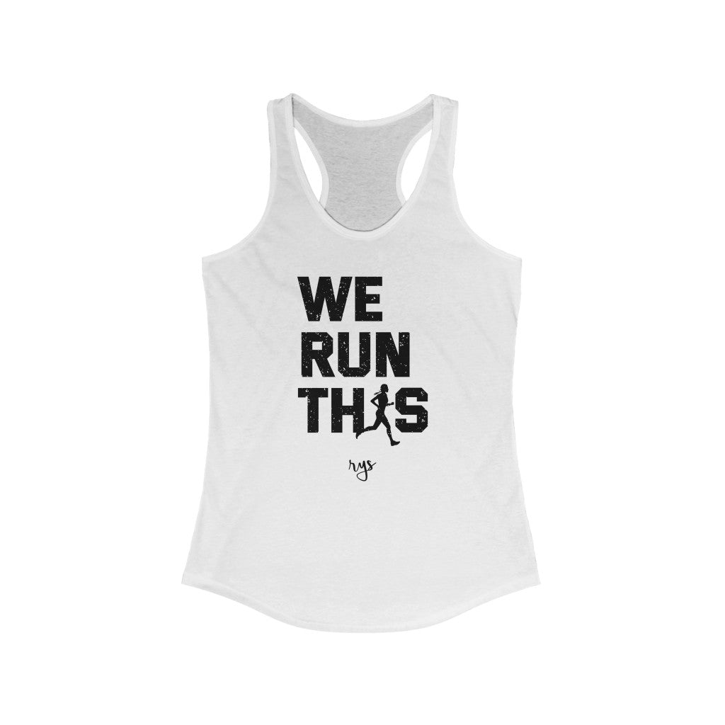 We Run This Women's Racerback Tank