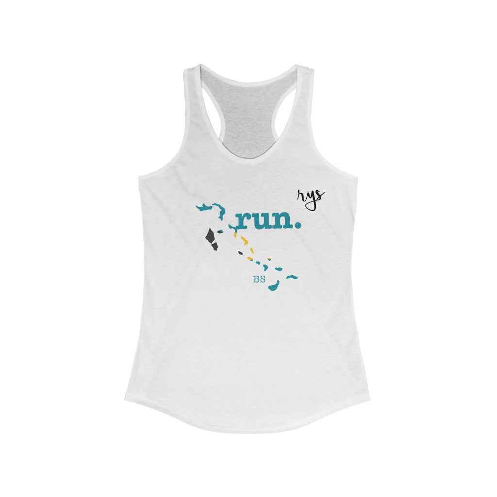 Run Bahamas Women's Racerback Tank (Flag)