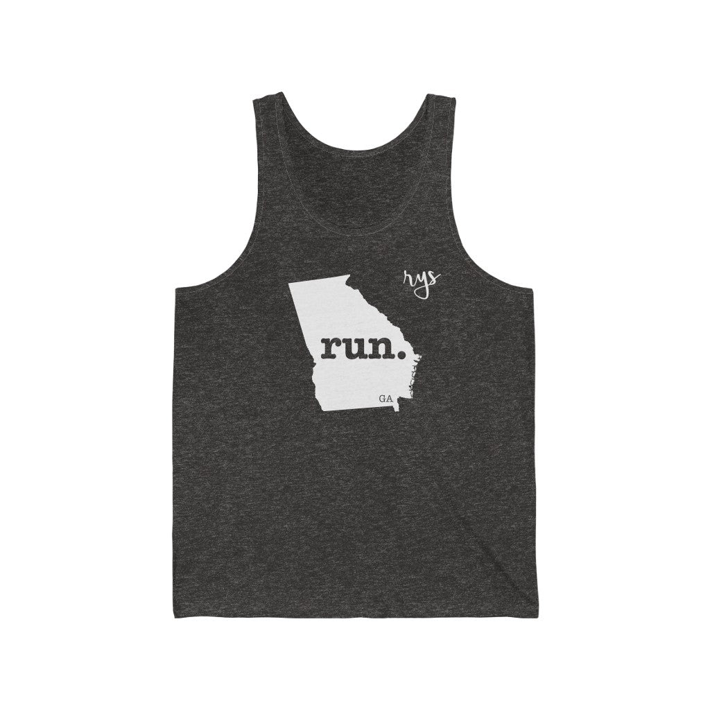 Run Georgia Men's / Unisex Tank Top (Solid)