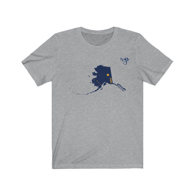 Run Alaska Men's / Unisex T-Shirt (Flag)