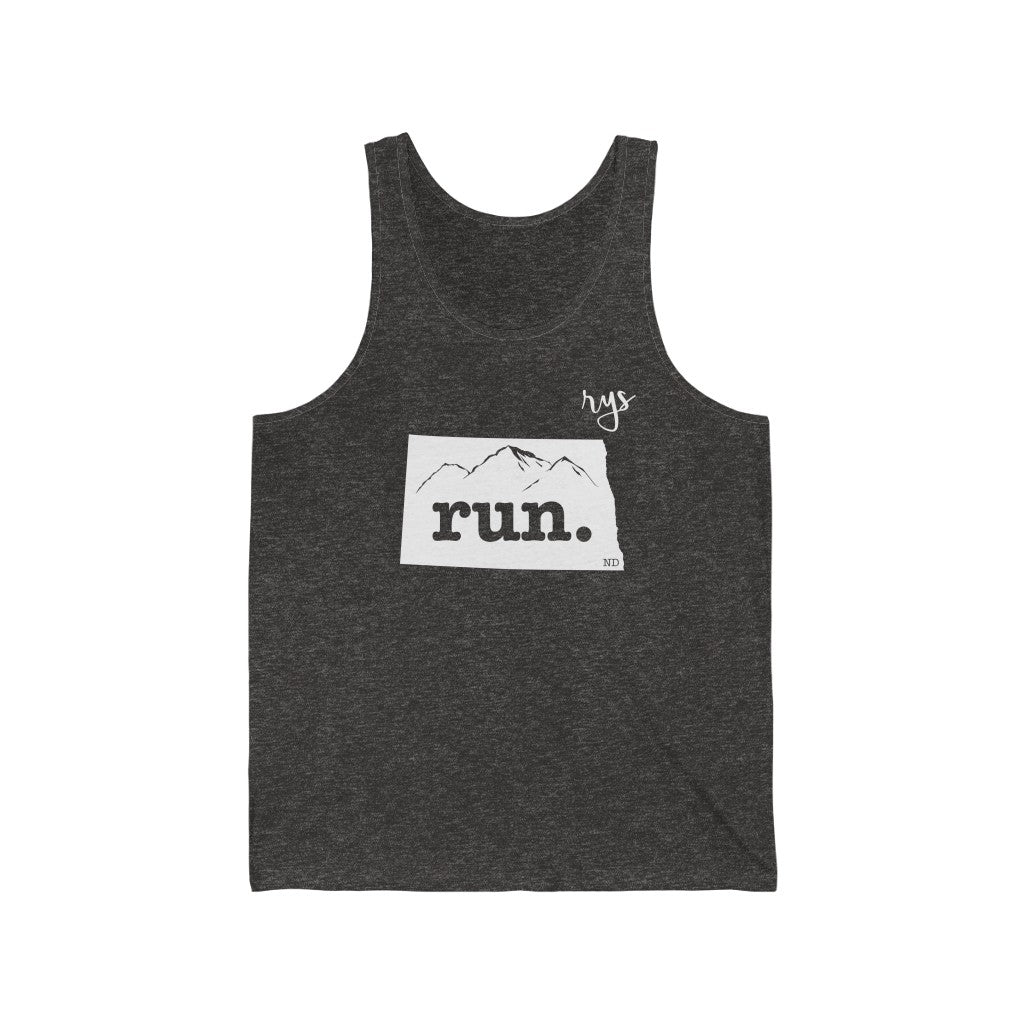 Run North Dakota Men's / Unisex Tank Top (Solid)