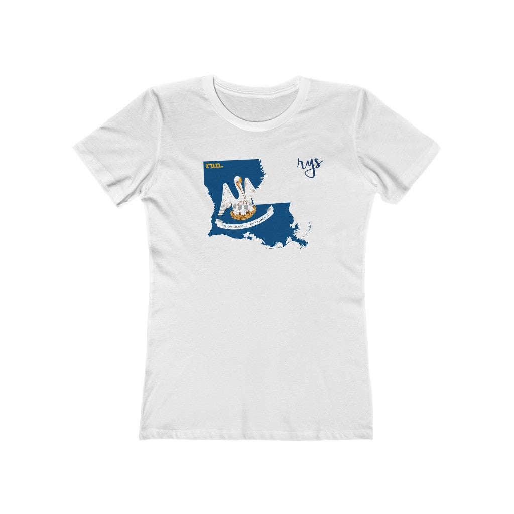 Run Louisiana Women’s T-Shirt (Flag)
