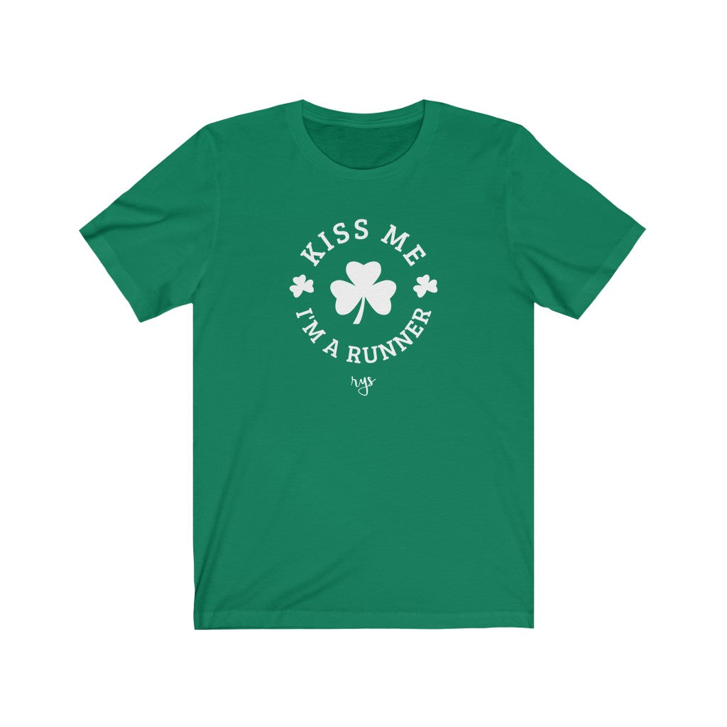 Kiss Me I m A Runner Men's / Unisex T-Shirt