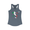 Run Italy Women's Racerback Tank (Flag)