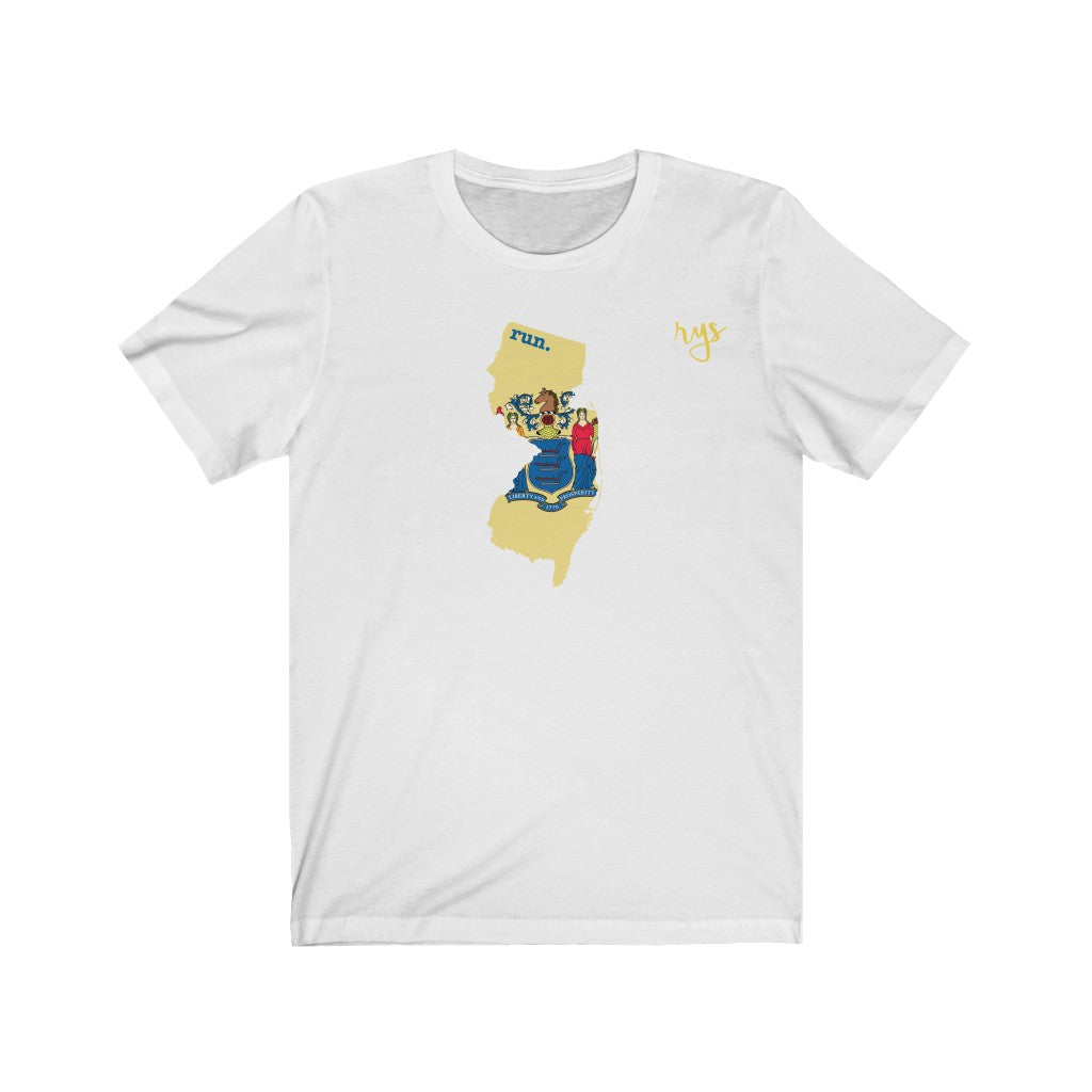 Run New Jersey Men's / Unisex T-Shirt (Flag)