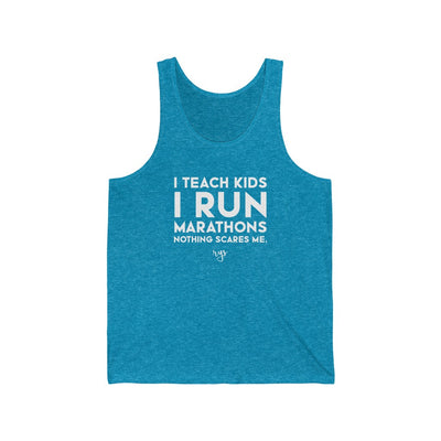 Teach Kids Run Marathons Men's / Unisex Tank Top