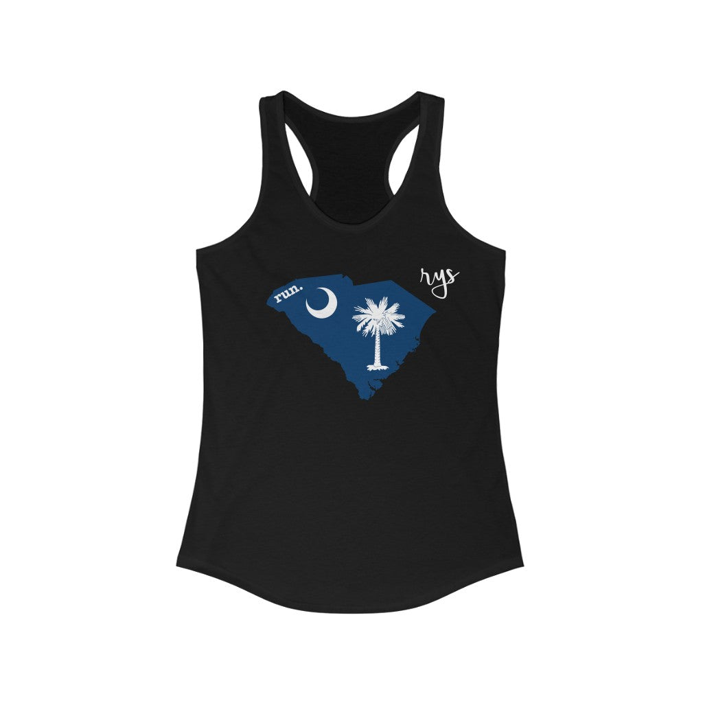 Run South Carolina Women's Racerback Tank (Flag)
