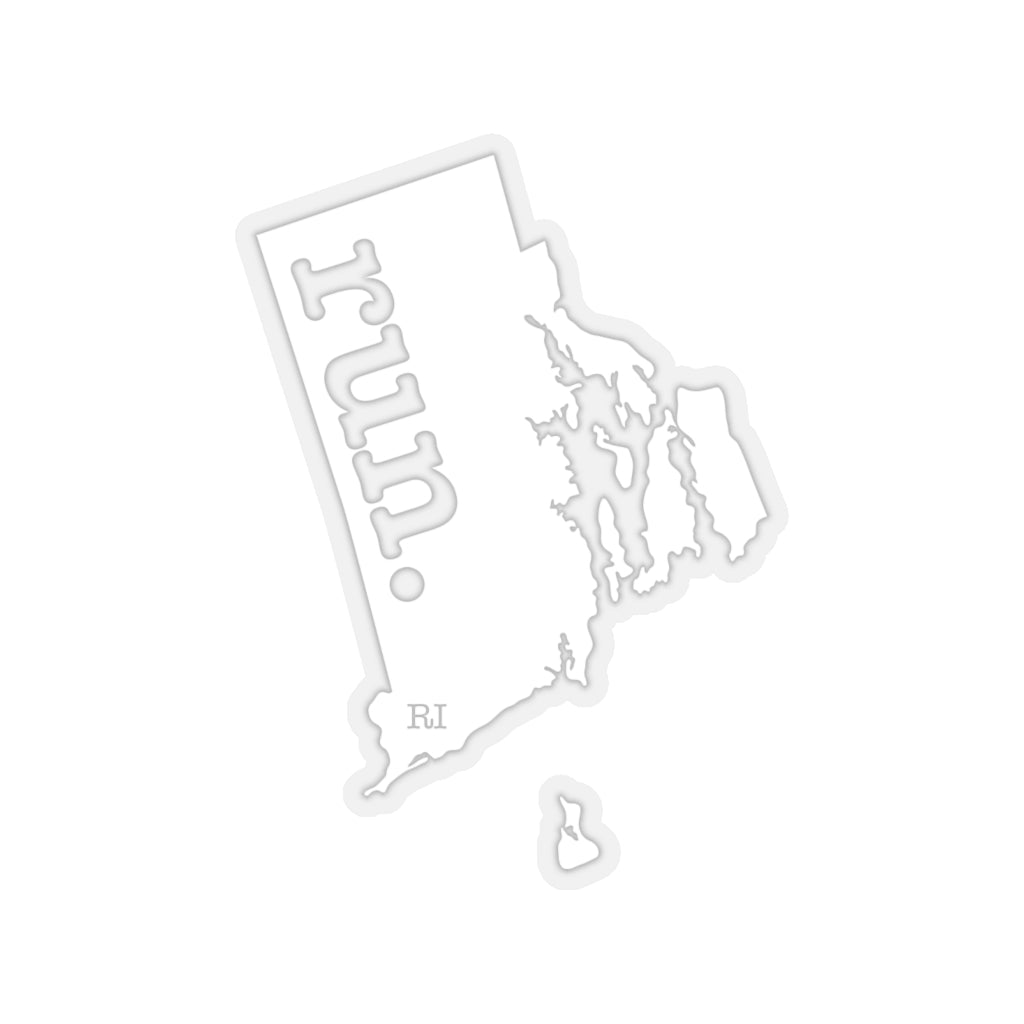 Run Rhode Island Stickers (Solid)