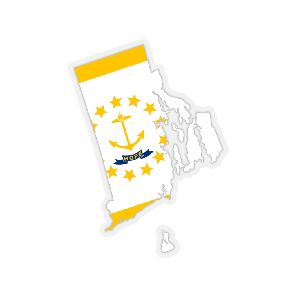 Run Rhode Island Stickers (Flag)