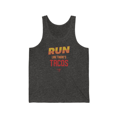 Run Like Theres Tacos Men's / Unisex Tank Top
