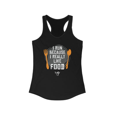 Run For Food Women's Racerback Tank