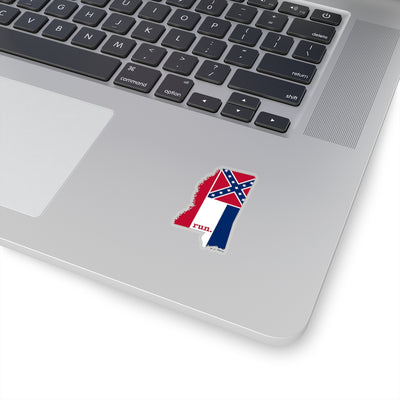 Run Mississippi Stickers (Flag)