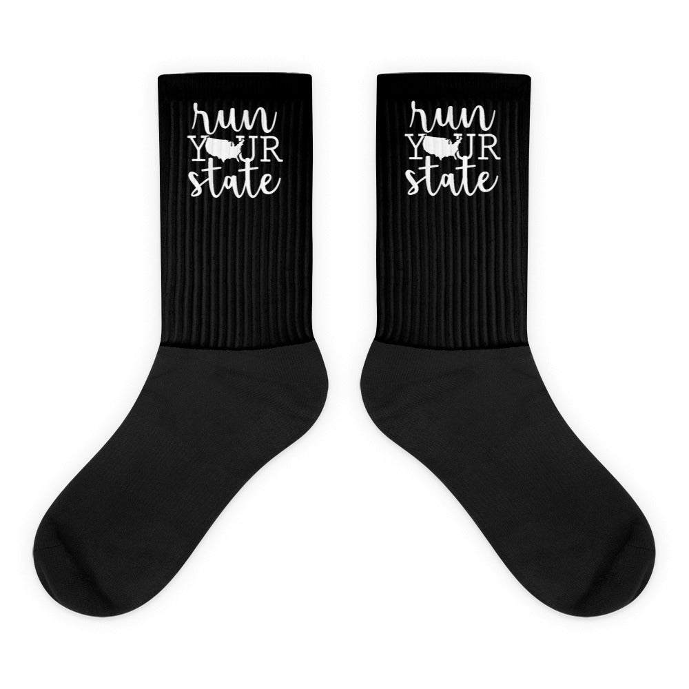 Run Your State Socks