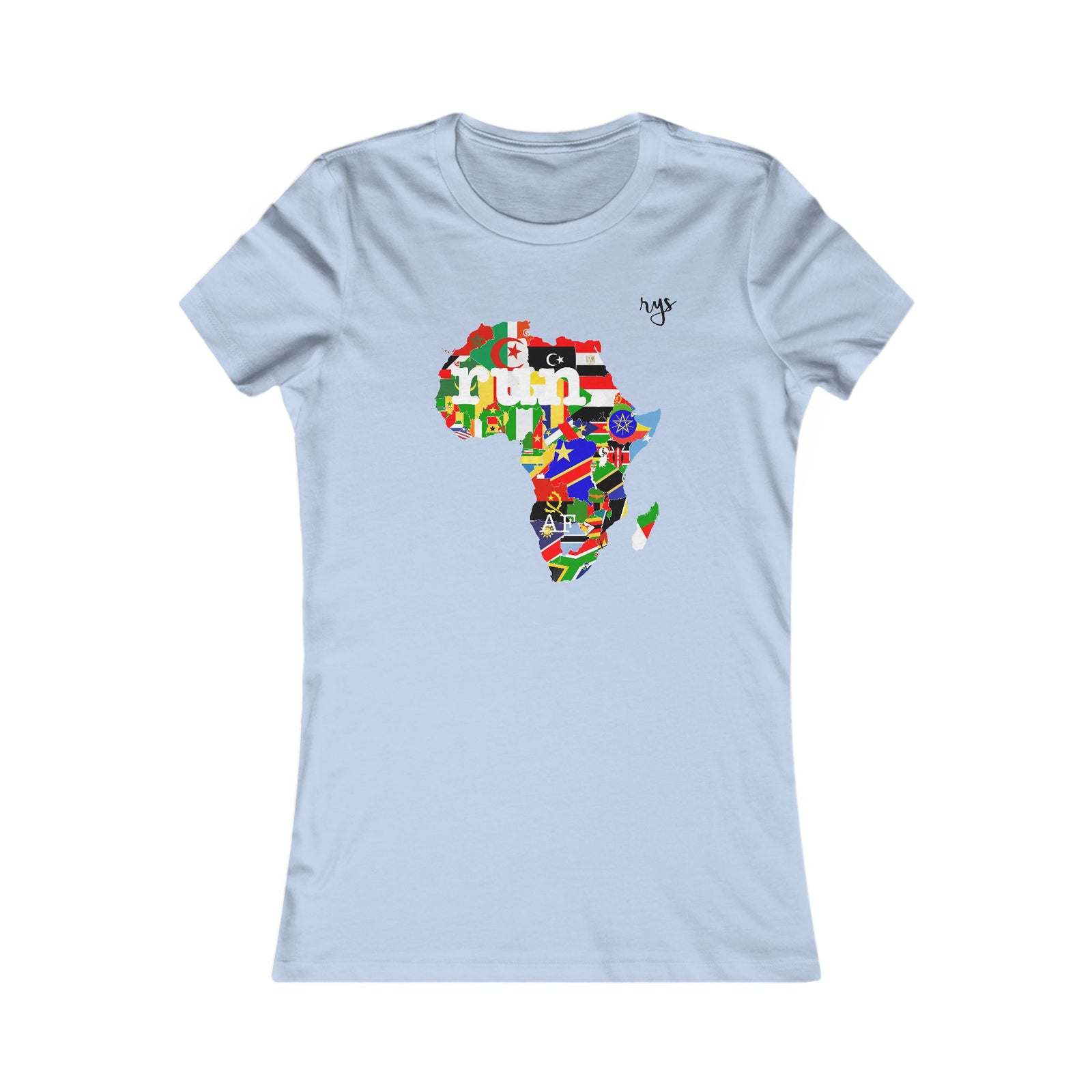 Run Africa Women’s T-Shirt (Flag) PFY
