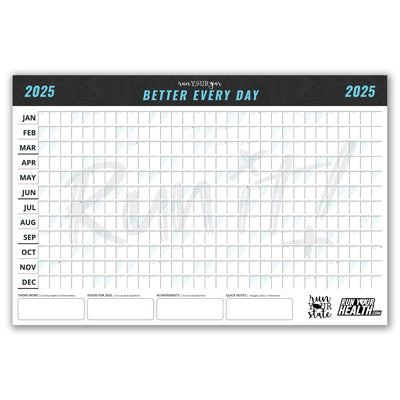 Run Your Year Calendar 2025