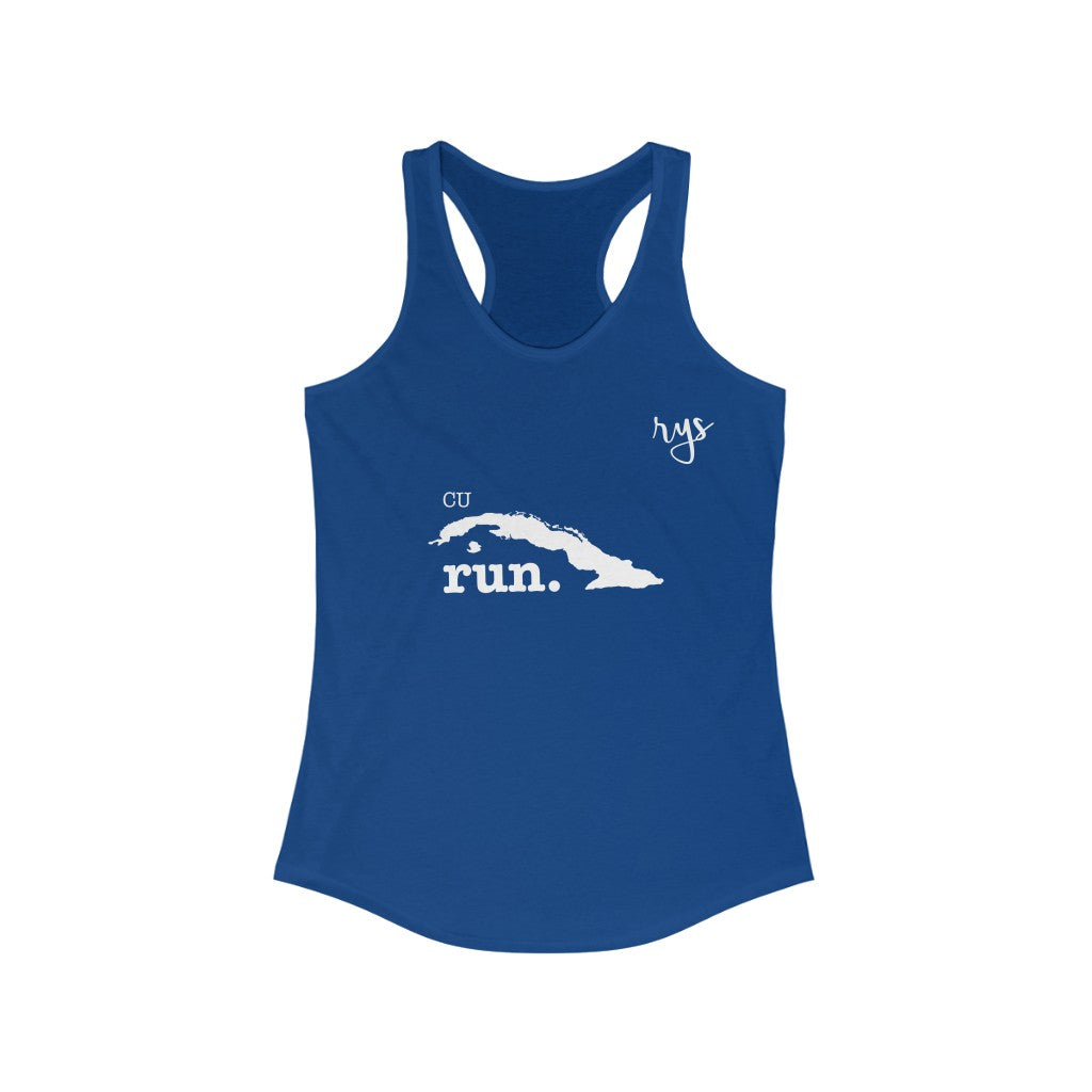 Run Cuba Women's Racerback Tank (Solid)