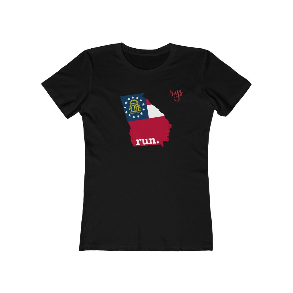 Run Georgia Women’s T-Shirt (Flag)