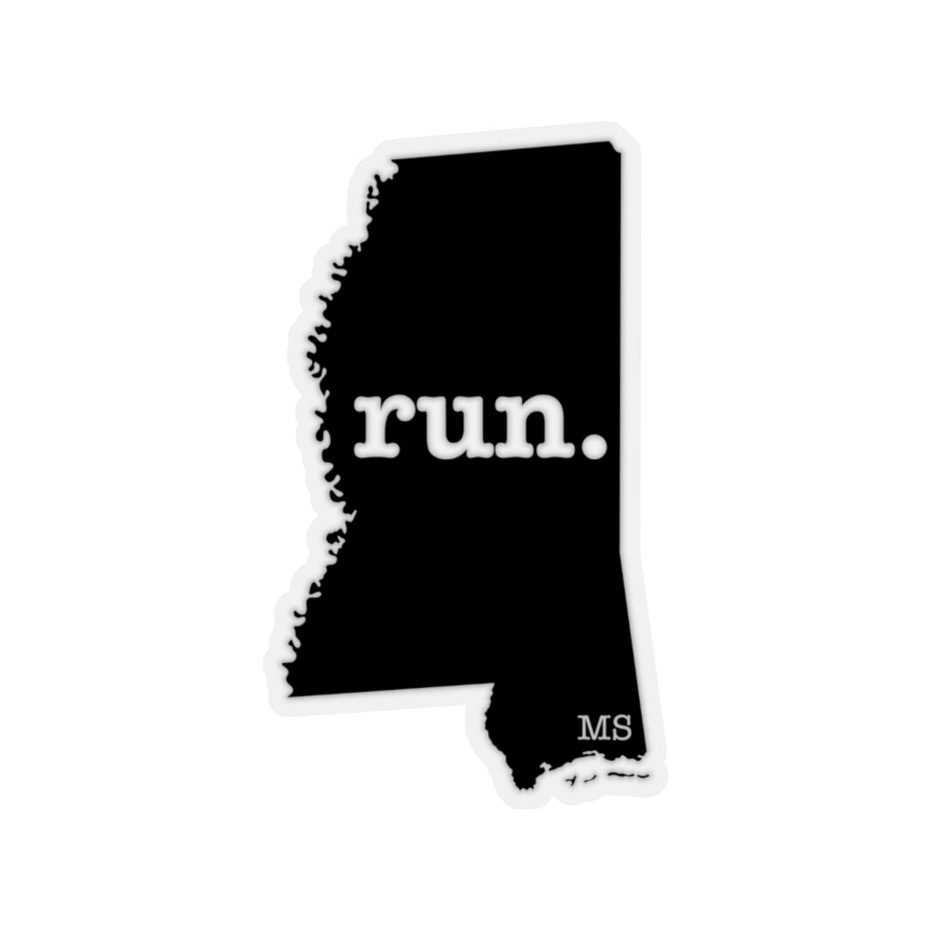 Run Mississippi Stickers (Solid)