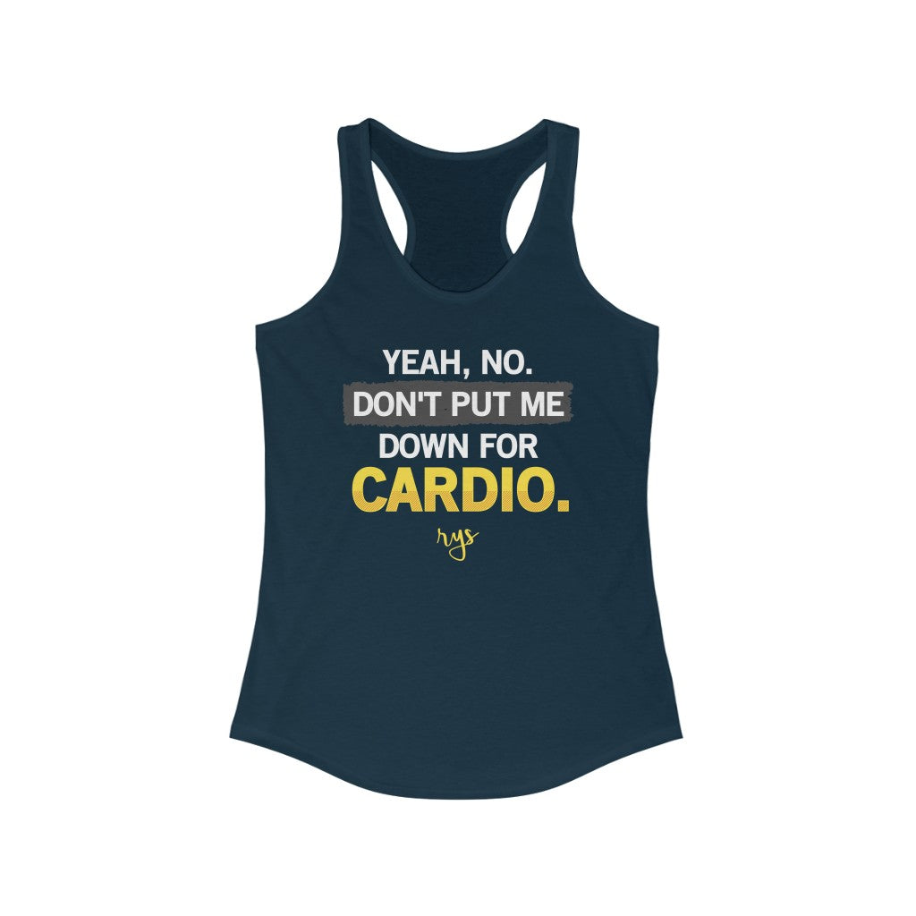 No Cardio Women's Racerback Tank