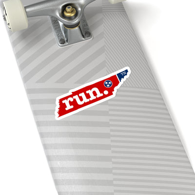 Run Tennessee Stickers (Flag)