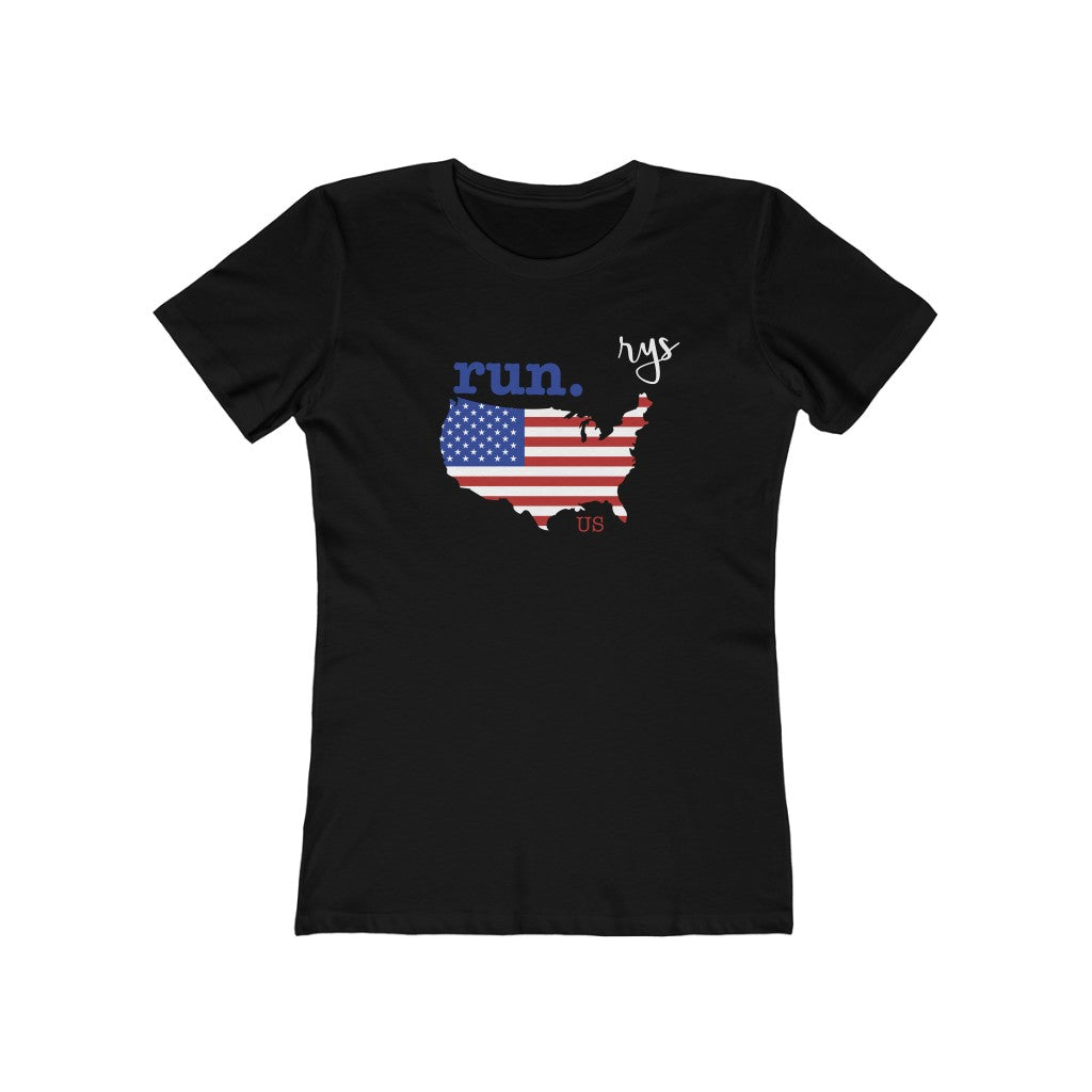 Run United States Women’s T-Shirt (Flag)