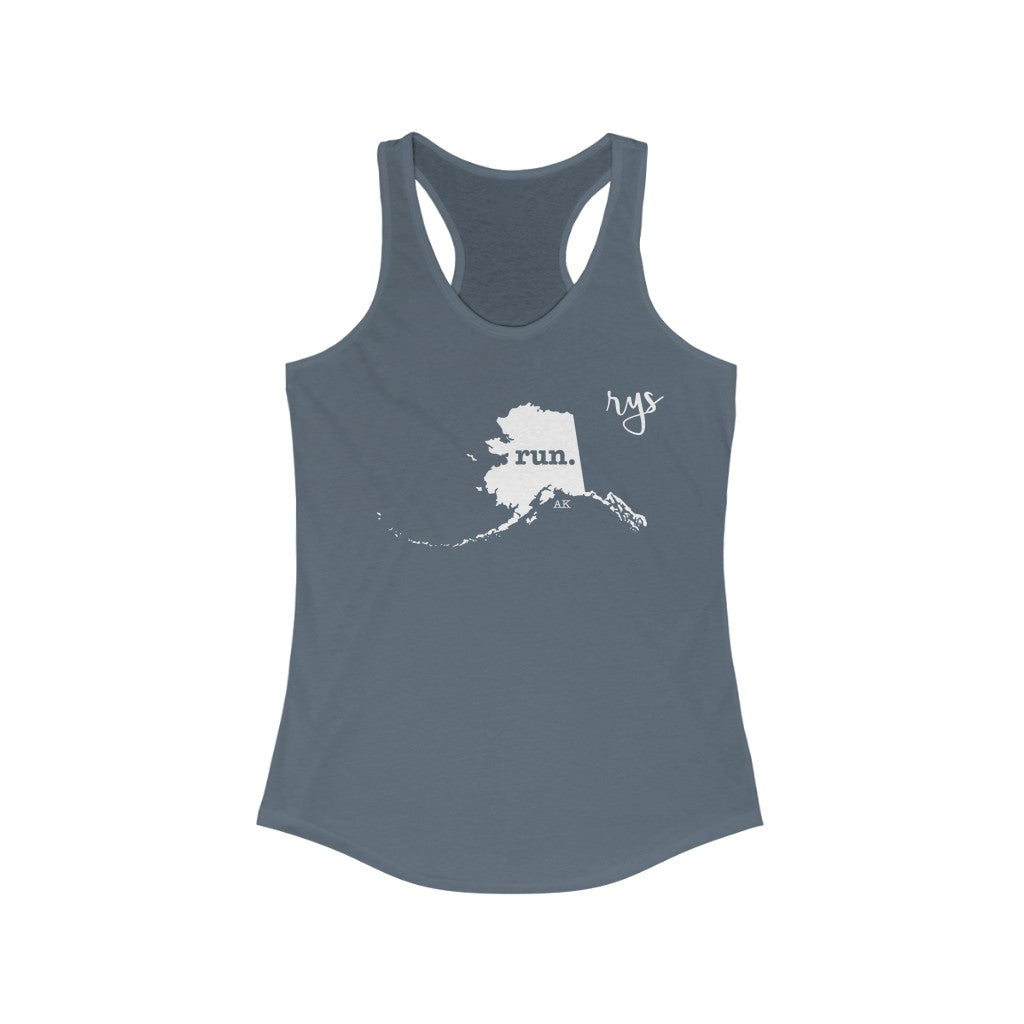 Run Alaska Women's Racerback Tank (Solid)