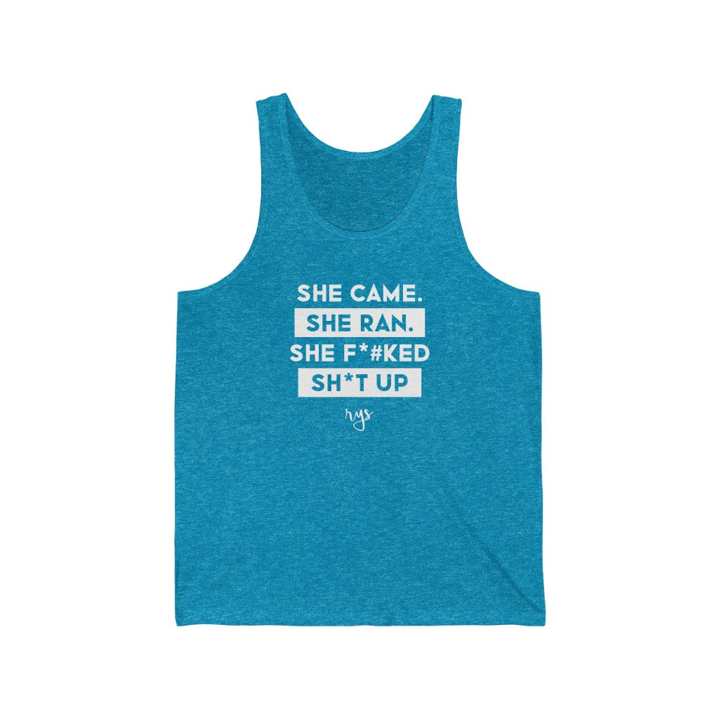 She Came She Ran Men's / Unisex Tank Top