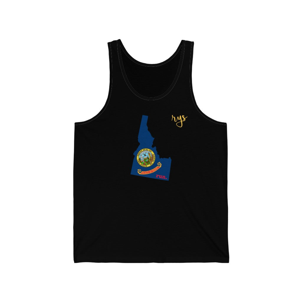 Run Idaho Men's / Unisex Tank Top (Flag)