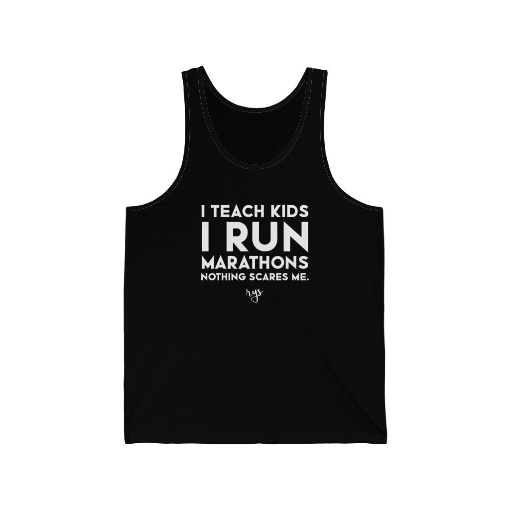 Teach Kids Run Marathons Men's / Unisex Tank Top