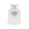 Running And 3 People Women's Racerback Tank