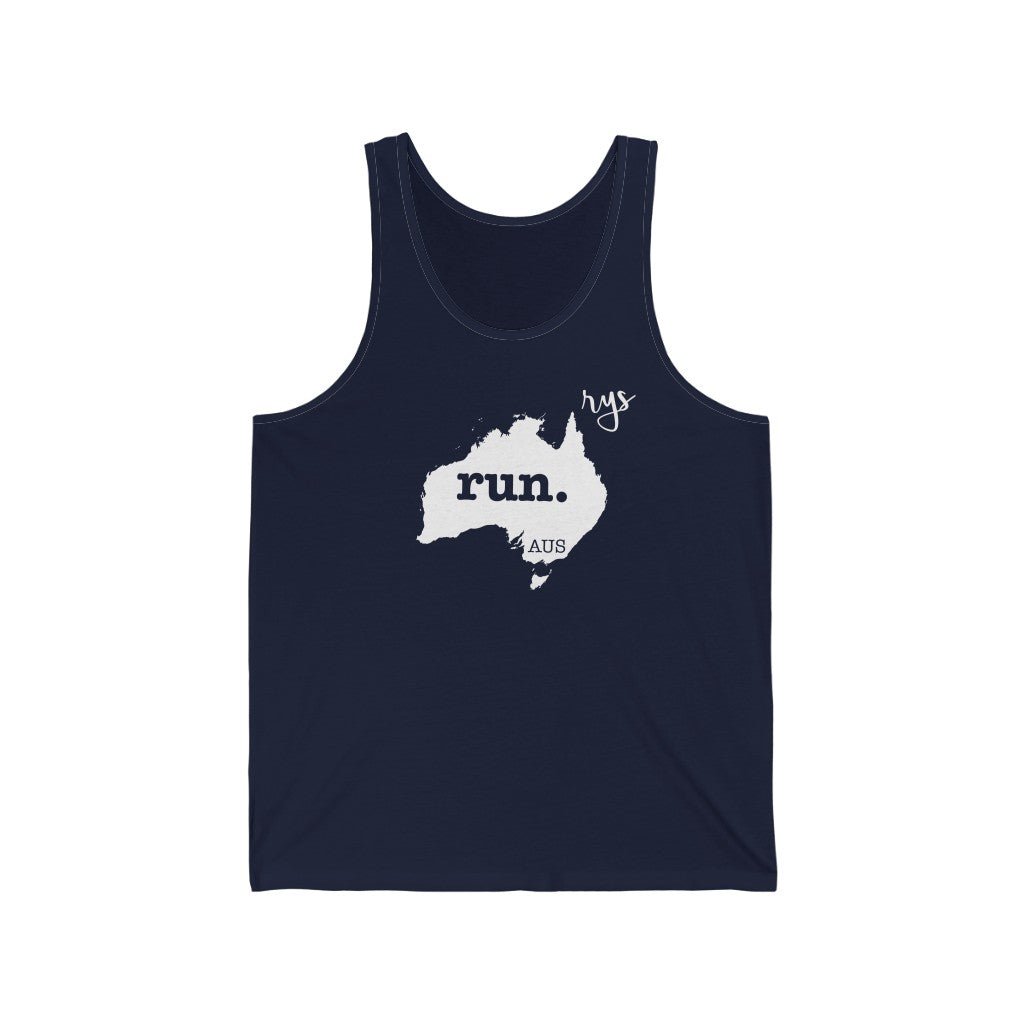 Run Australia Men's / Unisex Tank Top (Solid)